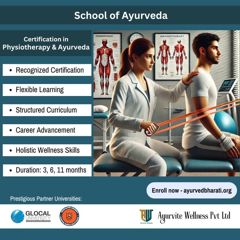 Certificate in Physiotherapy and ayurveda