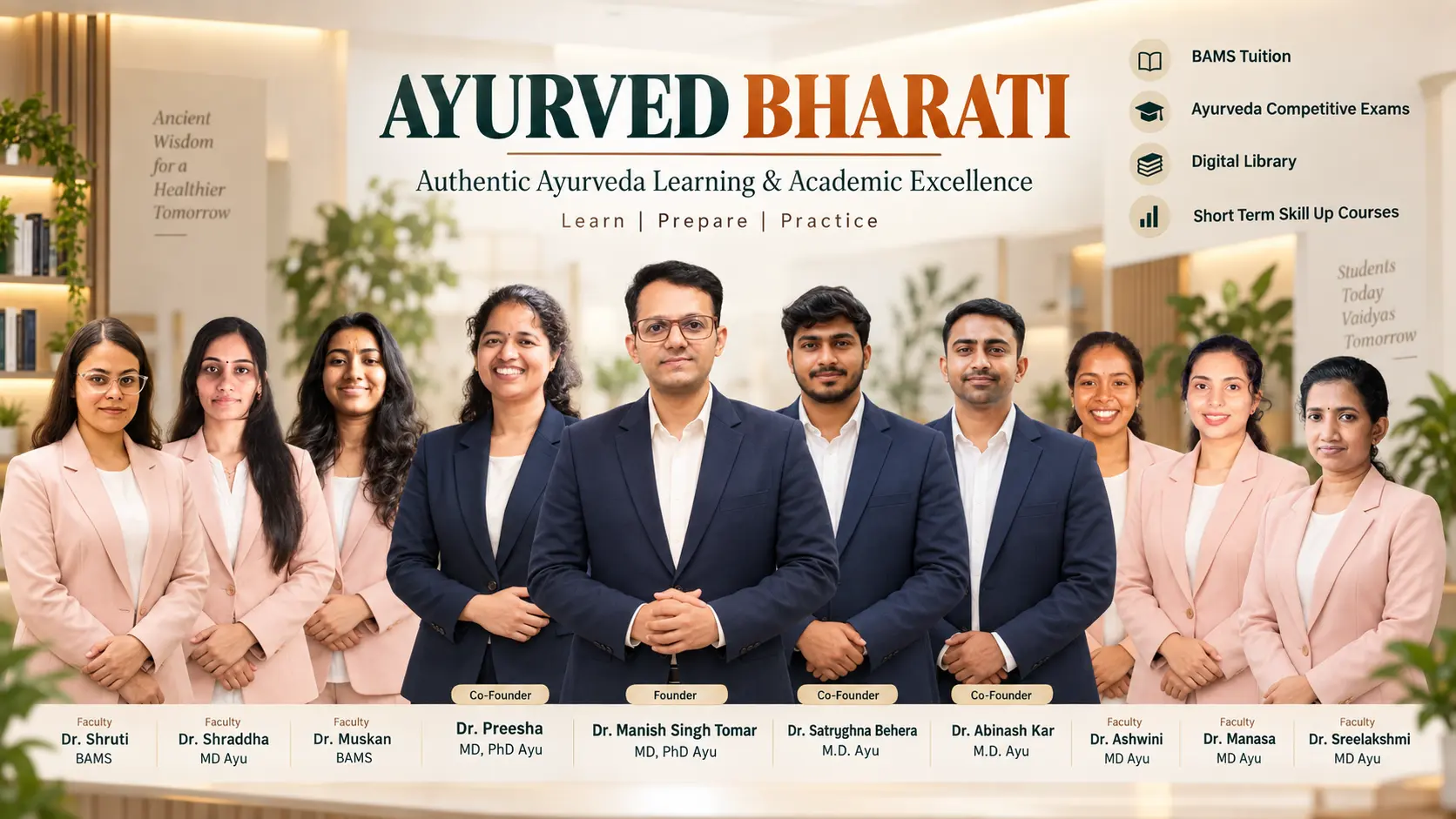 Faculty team behind Ekalavya by Ayurved Bharati